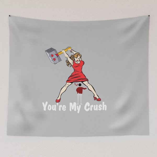 Item preview, You my Crush Funny  woman holds a hammer designed and sold by Casablanca shop.