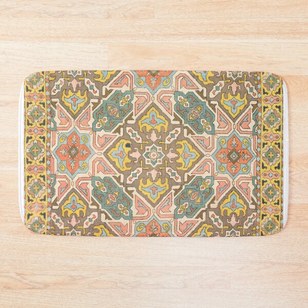 Item preview, Geometric Persian Embroidery Print, 1800s designed and sold by Vintage Wall Art.