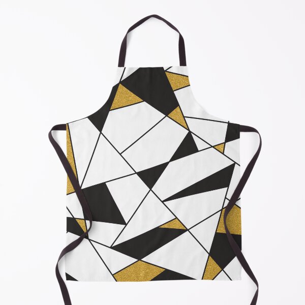 Item preview, Modern Art Geometry -black and white with gold- designed and sold by lematworks.