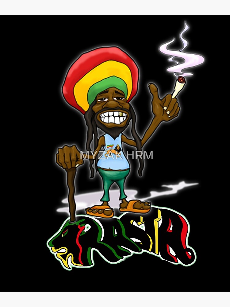 Carte De Vœux Caricature Drole Bob Marley Rasta Lion Art Pour Reggae Lover Par Ouss Hrm Redbubble