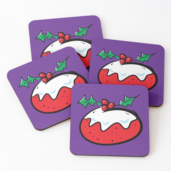 Item preview, Christmas Pudding on Purple designed and sold by QuarterMoon.