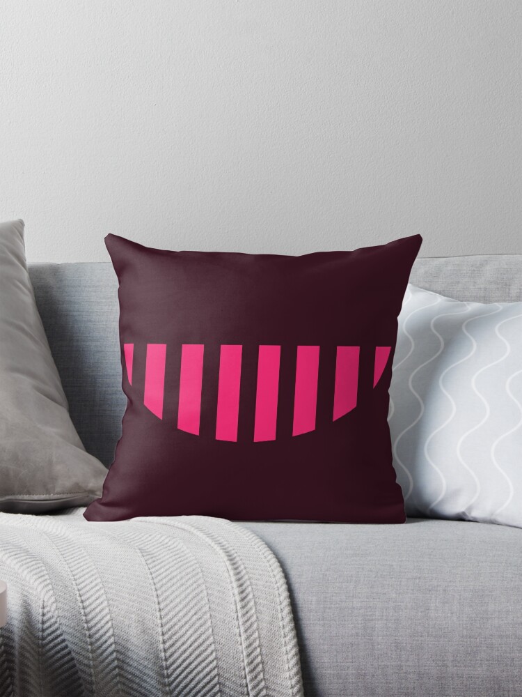 Red fashion black and gray throw pillows