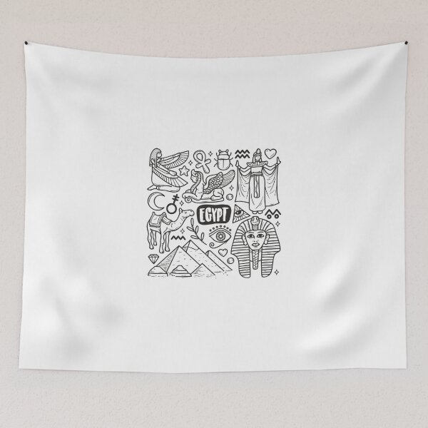 Item preview, Egypt Doodle designed and sold by CottonandCasual.