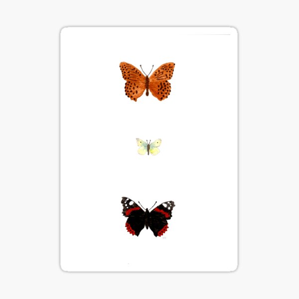 butterflies 2 Sticker