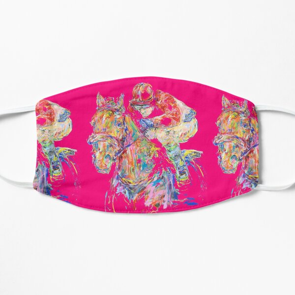 Pinker Reiter Flache Maske
