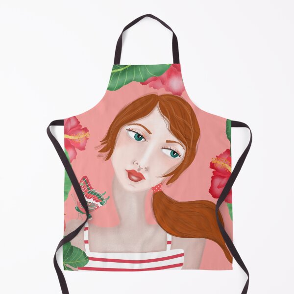 Item preview, con una mariposa y hojas tropicales. designed and sold by Saraiaguiar.