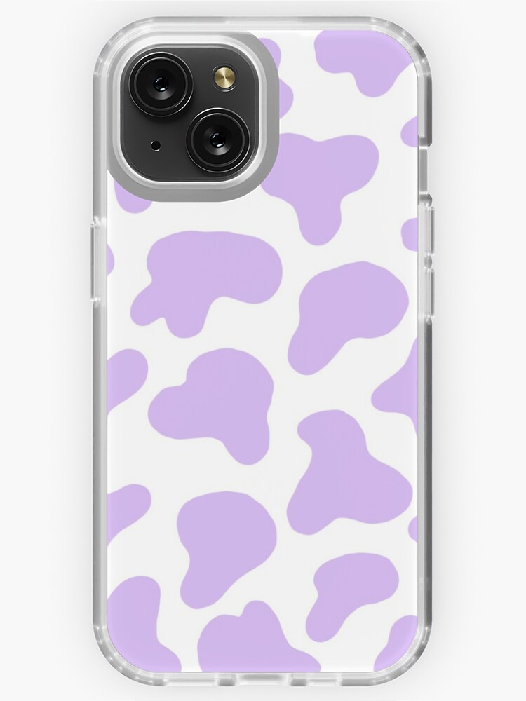 Cow print with purple background | iPhone Case