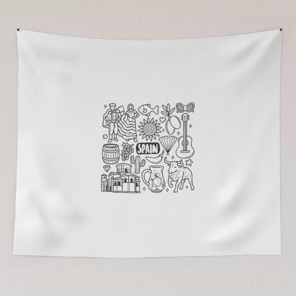 Item preview, Spain Doodle designed and sold by CottonandCasual.