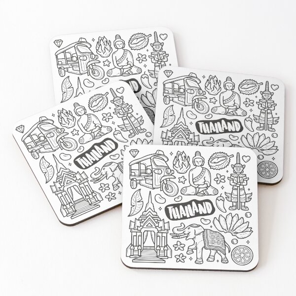 Item preview, Thailand Doodle designed and sold by CottonandCasual.