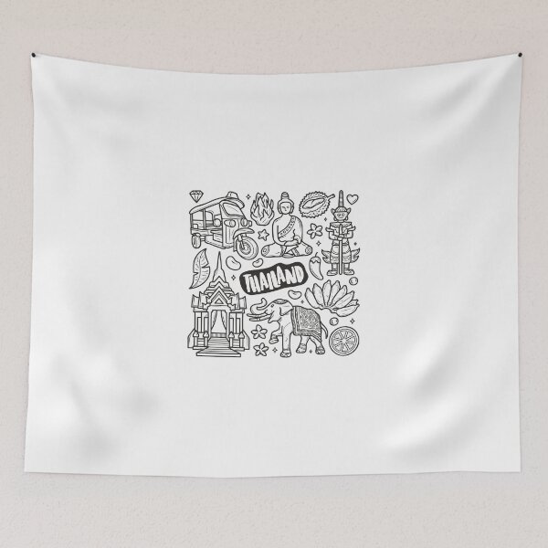 Item preview, Thailand Doodle designed and sold by CottonandCasual.