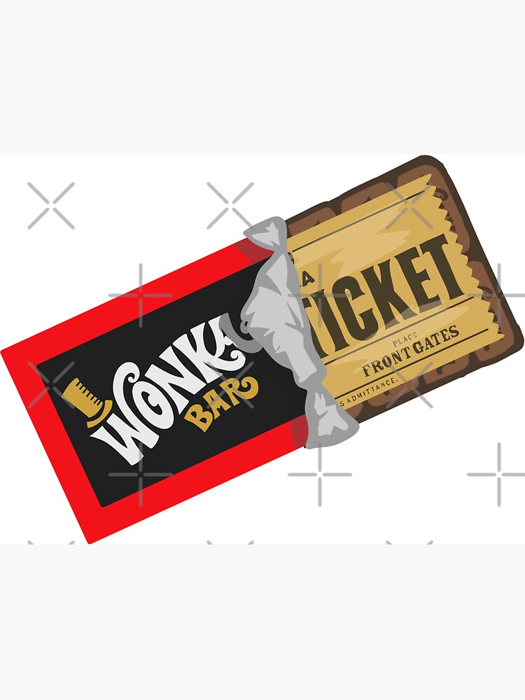 Wonka golden ticket Magnet for Sale by rorismula