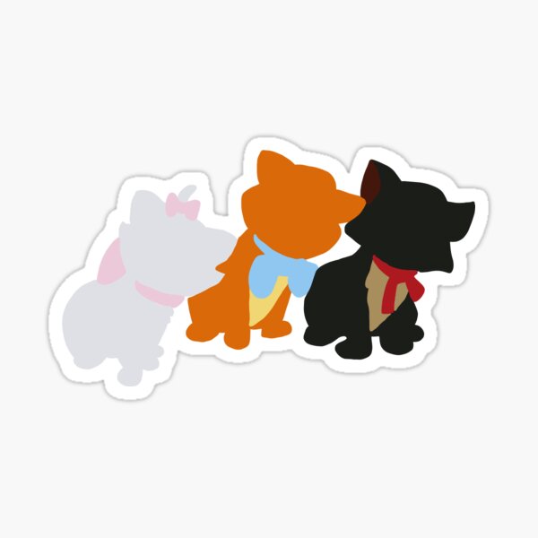 Trois chats Sticker