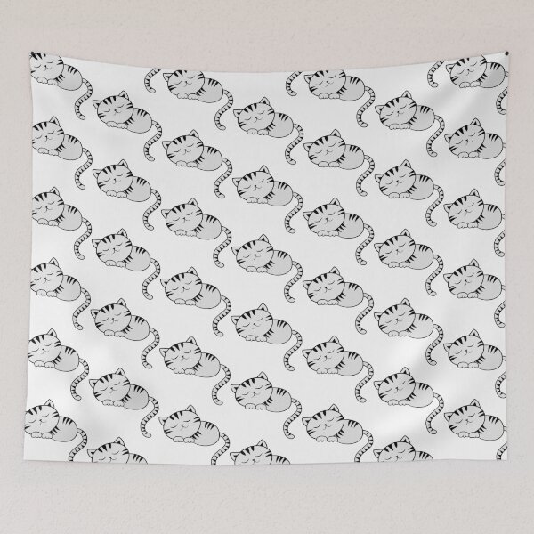 Item preview, Cute Cat Sleeping No Text designed and sold by Ludovic Geusa.