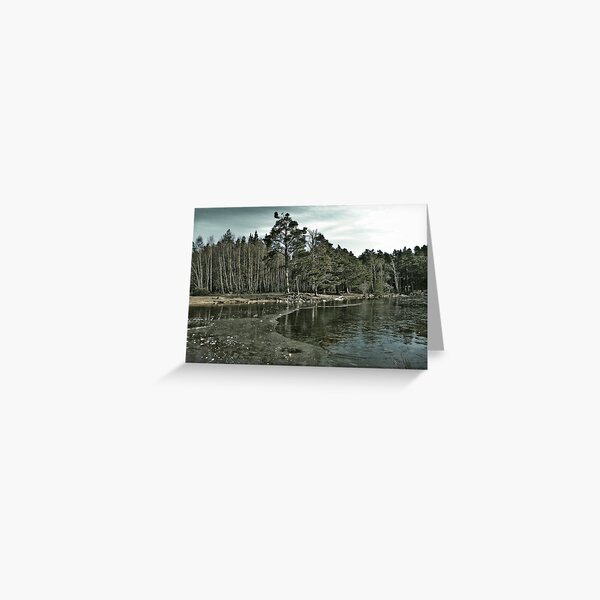 Frozen Loch an Eillen Aviemore Greeting Card
