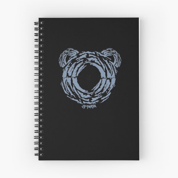 Item preview, Panda Bear Outline Linoleum Block Print in Faded Denim designed and sold by JD-PANDA.