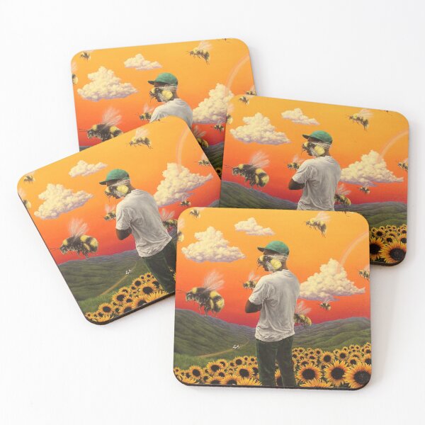 bee boy flower Poster Coasters (Set of 4)