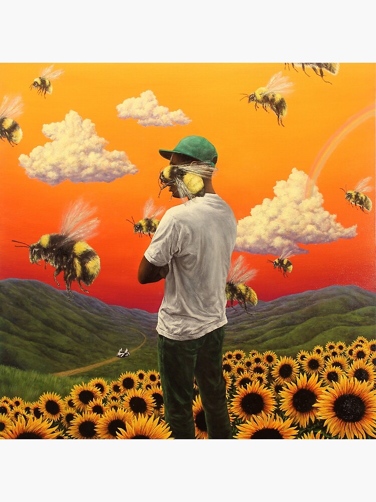 bee boy flower Poster by BirtheEnoksen