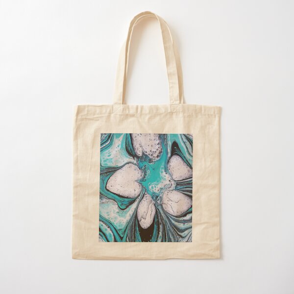 Bloomin Blue Cotton Tote Bag