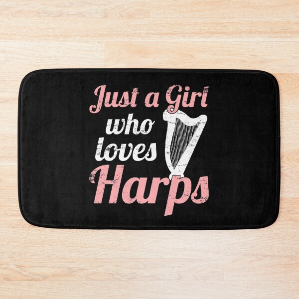 Item preview, Harp Music Girl designed and sold by 4tomic.