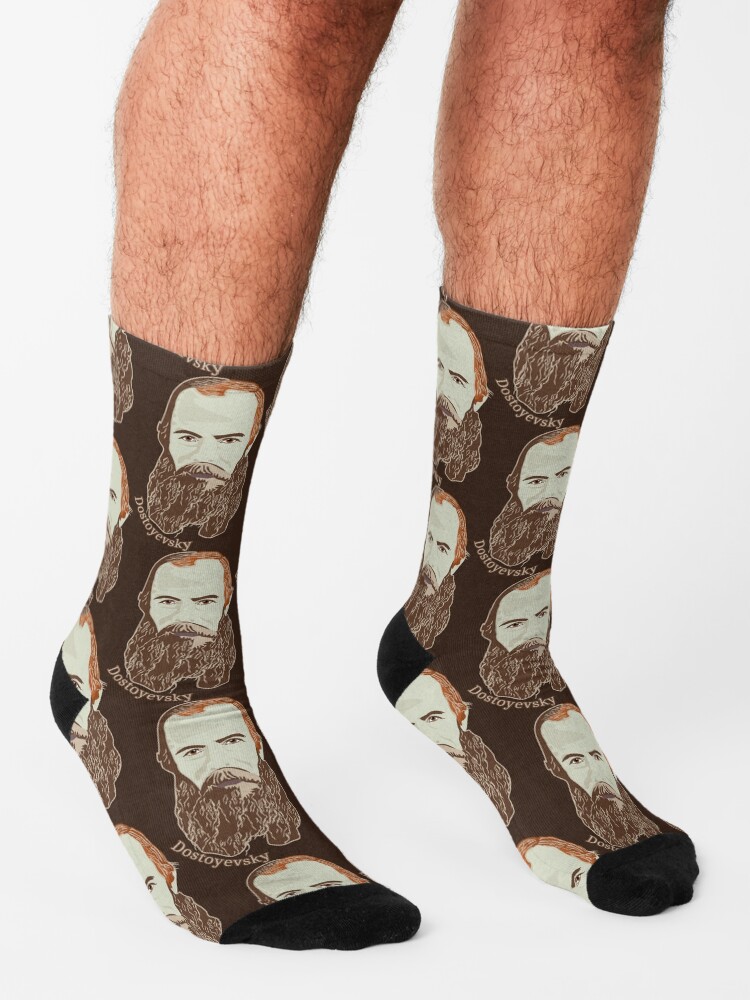 Chaussettes for Sale avec l uvre Romancier russe de l artiste zuen Redbubble