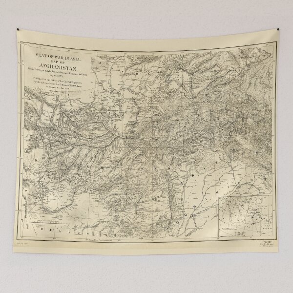 Item preview, Map of Afghanistan (1878) designed and sold by allhistory.