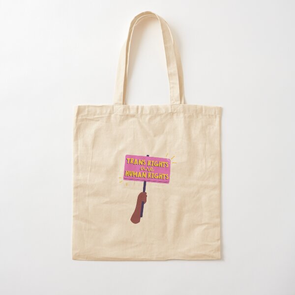 Trans rights are human rights Cotton Tote Bag