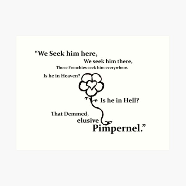 they seek him here... (black text) Art Print