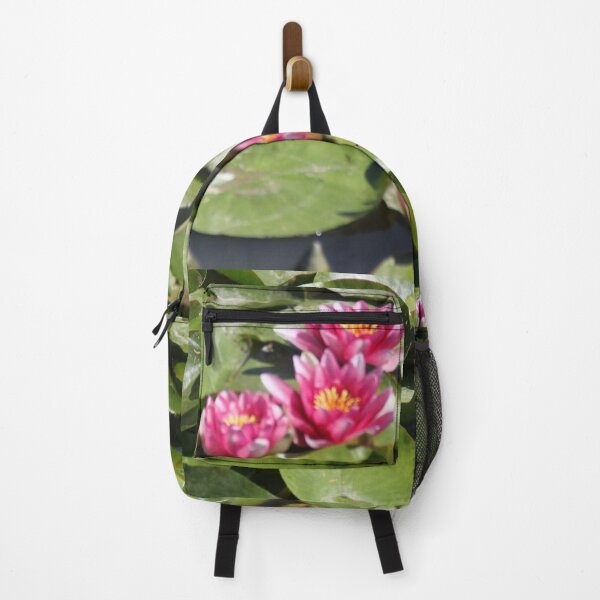 Item preview, Pink water lilies flowers and leaves designed and sold by EstelleRossetti.