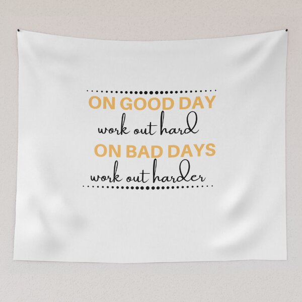 Item preview, Fitness Motivational Quote - work out harder designed and sold by renzel12.