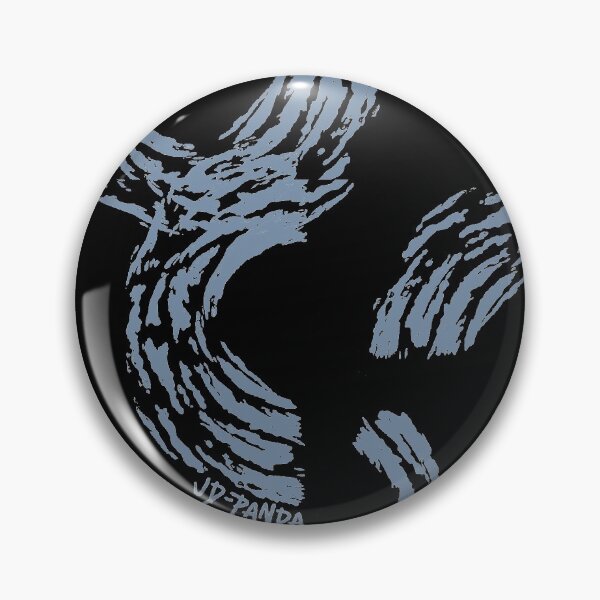 Item preview, Tossed Semi-Circles Linoleum Block Print in Faded Denim designed and sold by JD-PANDA.