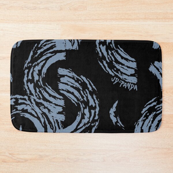 Item preview, Tossed Semi-Circles Linoleum Block Print in Faded Denim designed and sold by JD-PANDA.