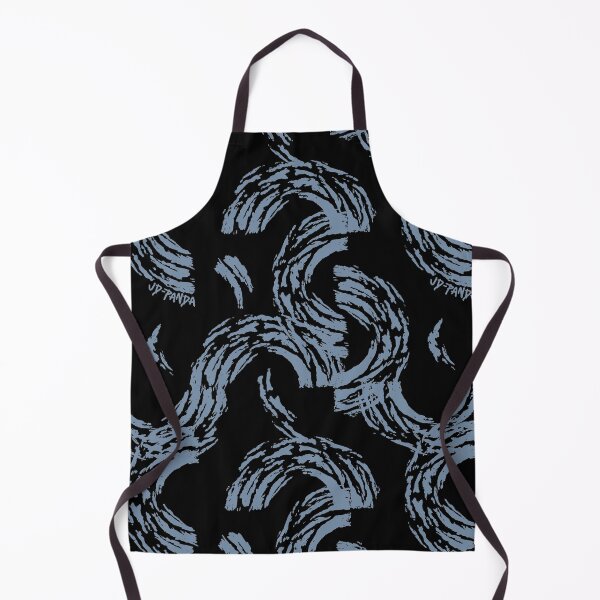 Item preview, Tossed Semi-Circles Linoleum Block Print in Faded Denim designed and sold by JD-PANDA.