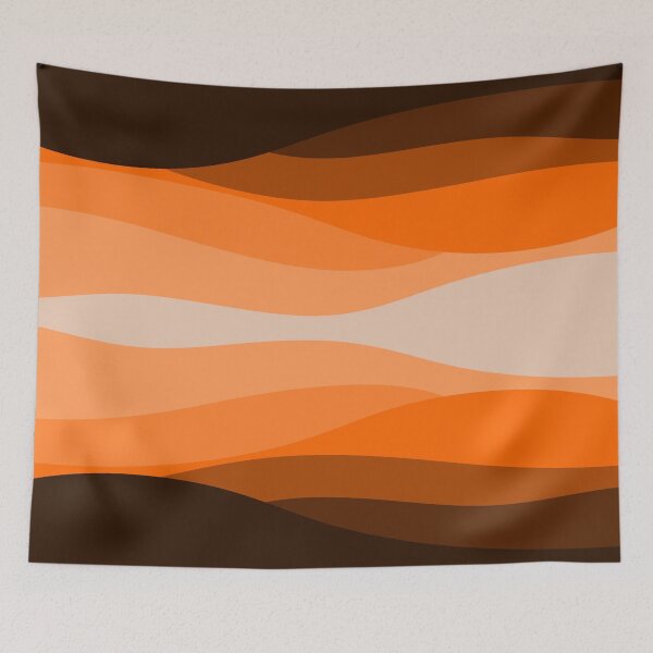 Item preview, Brown orange abstract pattern designed and sold by likebakerdo.