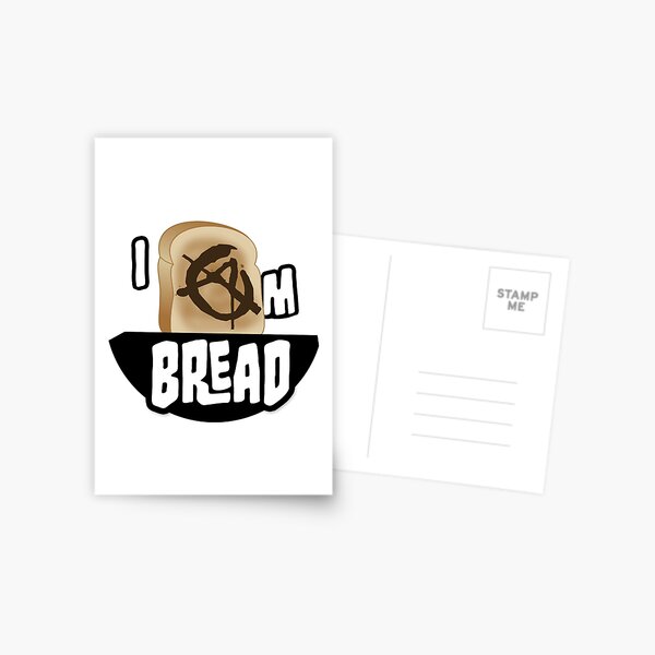 I Am Bread Postcards Redbubble - john roblox clown bread