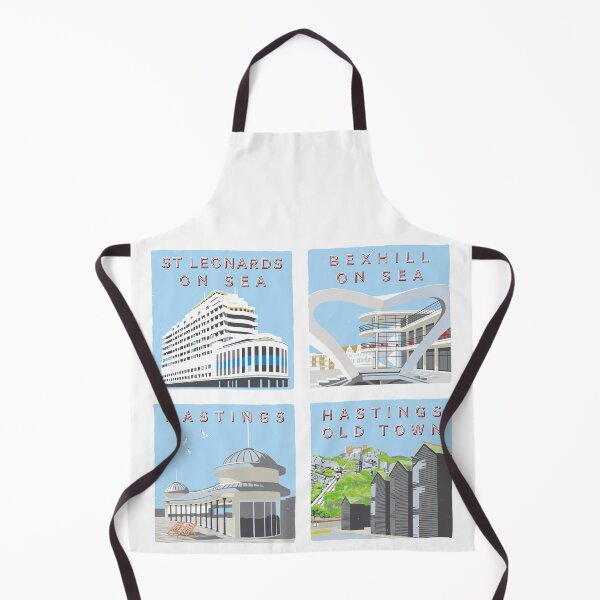 Item preview, Retro style views of Hastings and St Leonards-On-Sea designed and sold by wonder-webb.