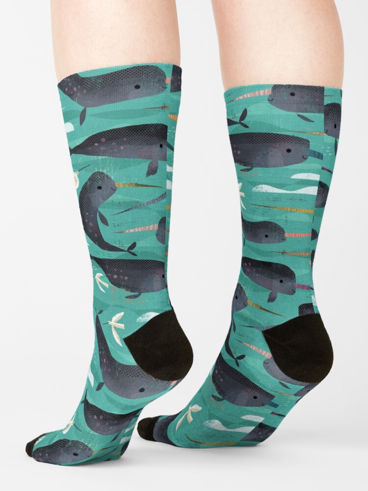 Alternate view of Narwhals and Narbirds Socks
