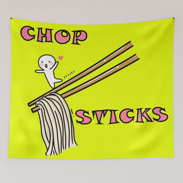 Item preview, Cute Chopsticks Ramen Cartoon designed and sold by Arte Para Rebaja.
