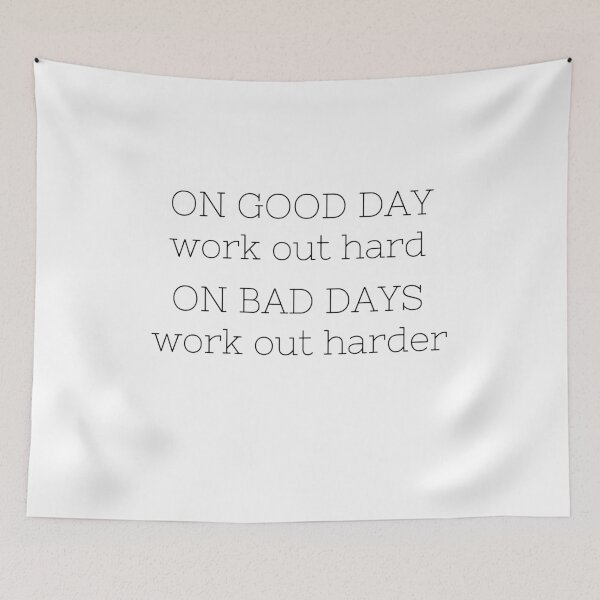Item preview, Fitness Motivational Quote - work out harder designed and sold by renzel12.