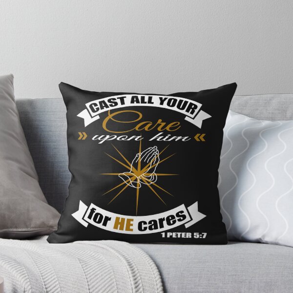 Item preview, 1 Peter 5:7, Cast All Your Care for He Cares Christian Gift  designed and sold by dara4uall.