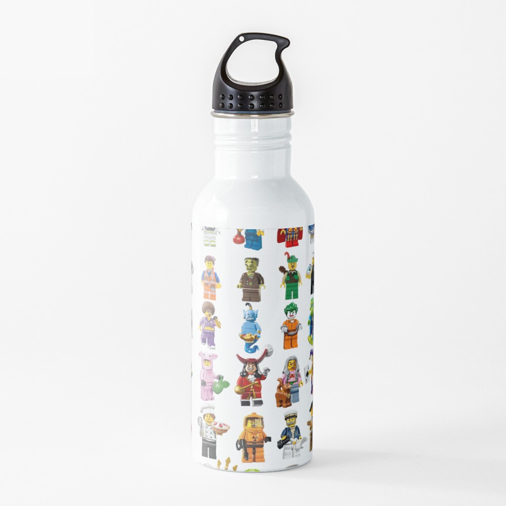 Lego figurines patterm Water Bottle