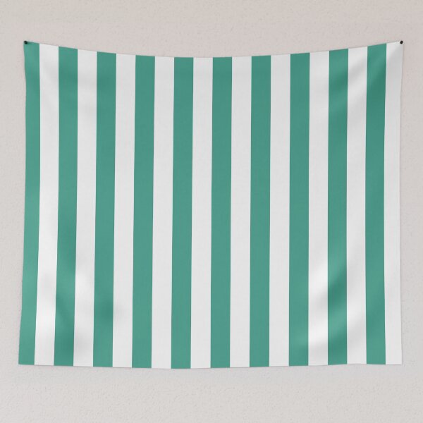 Item preview, Marine Green Striped Basic Simple Pattern Design designed and sold by Pixelsadots.