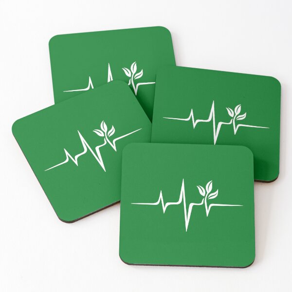 Item preview, Heartbeat, Pulse Green, Vegan, Frequency, Wave, Earth, Planet designed and sold by boom-art.