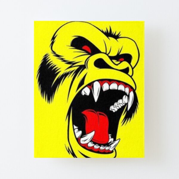 monkey Canvas Mounted Print