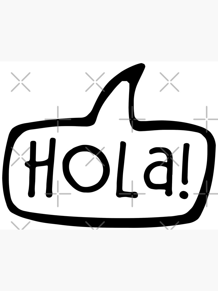 Tarjetas de felicitación «¡Hola! Hola en español» de Celticana | Redbubble