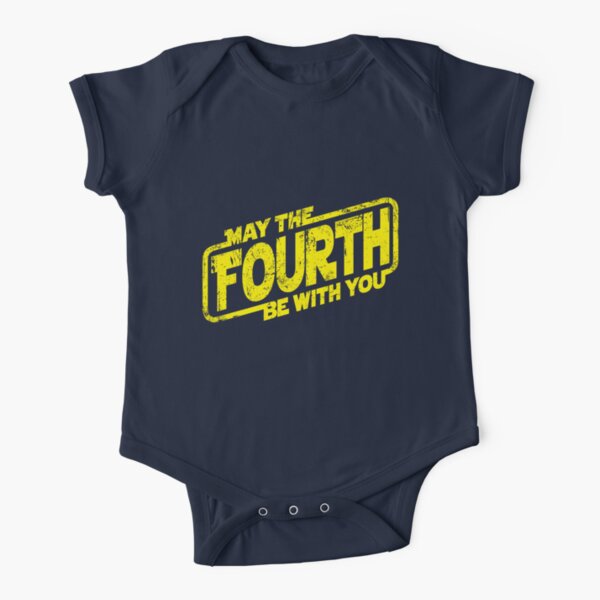 May The Fourth Be With You Short Sleeve Baby One-Piece