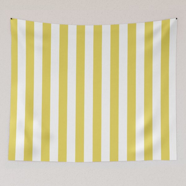Item preview, Aurora Yellow Simple Basic Striped Pattern designed and sold by Pixelsadots.