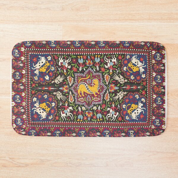Artikelvorschau, Vintage nahöstlicher Teppich drucken entworfen und verkauft von Vintage Wall Art.
