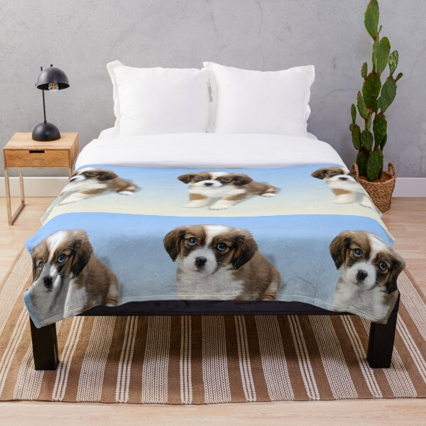 Item preview, Little Puppy Dog in Sky Blue designed and sold by MOKA META.