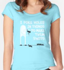 Making Swiss Happen Women's Fitted Scoop T-Shirt