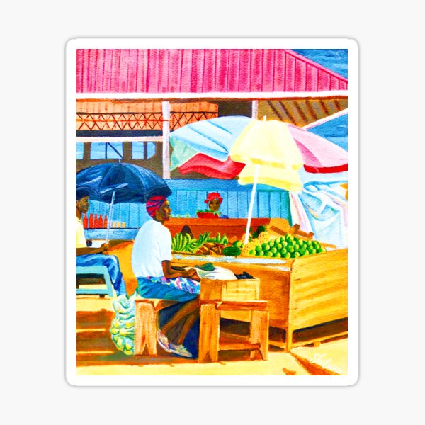 Item preview, Market Square - Grenada designed and sold by ArtByShilana.